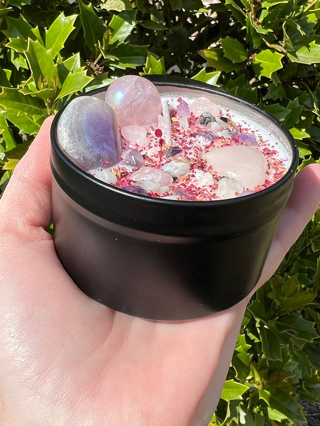 Happy Mother's Day Crystal Candle | Celebrate Wife Sister New Mom Birthday Motherhood Gift For Her | Witchy Woman Altar Spell Magic Scented | | Wiccan Center