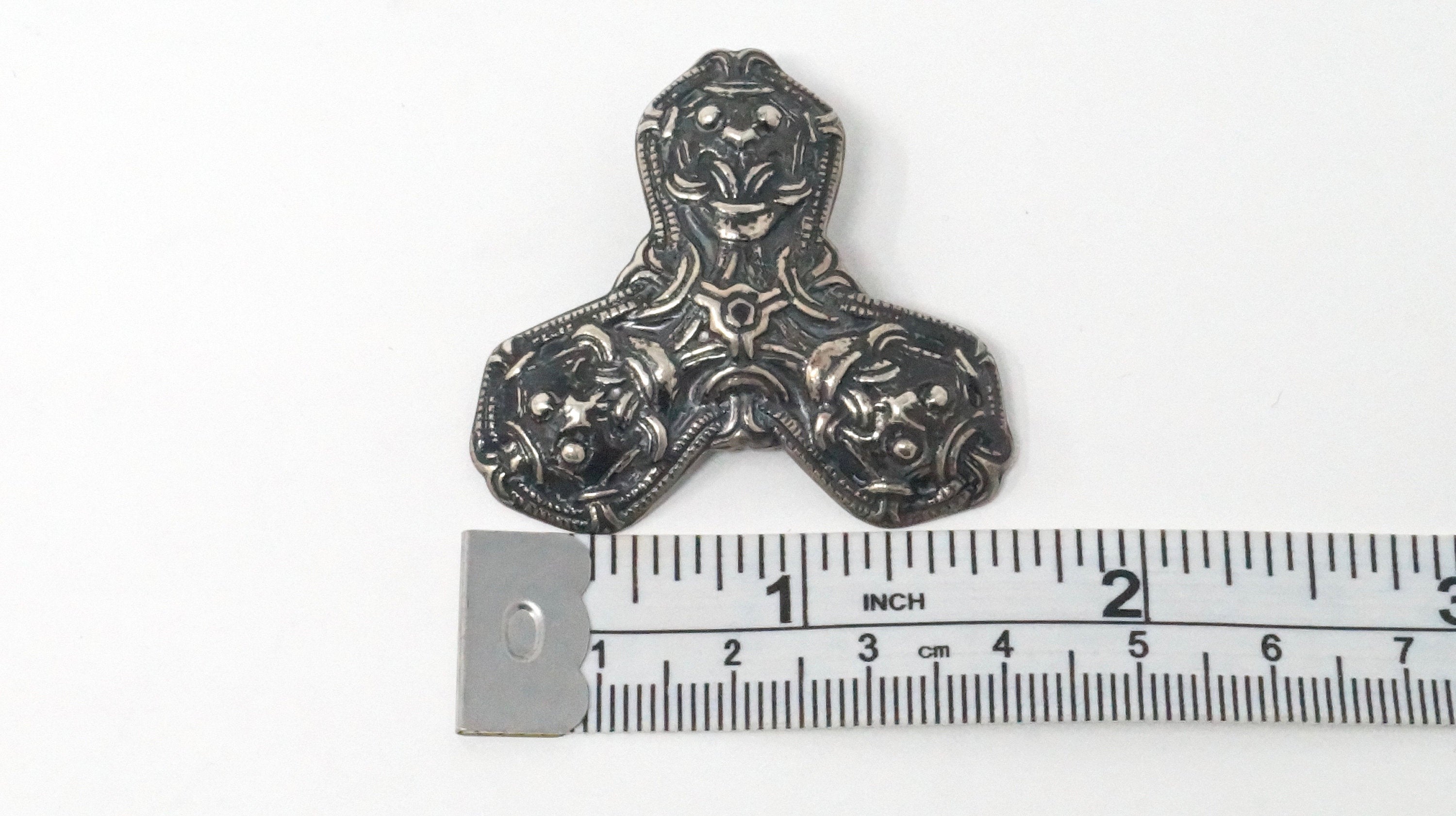 David Andersen Norway Viking Saga Trefoil Beast Sterling Silver Necklace Pendant | Jewelry > Necklaces > Pendants | Wiccan Center