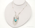 Vintage Turquoise Modernist Silver Necklace | Jewelry > Necklaces > Pendants | Wiccan Center