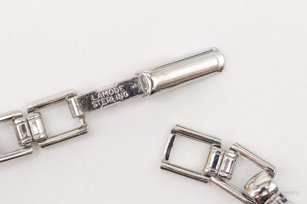 Vintage Designer LaMode Name ID Bar Sterling Silver Bracelet | Jewelry > Bracelets | Wiccan Center