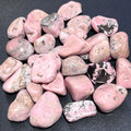 Pink Rhodonite Tumbled Stones (By The Piece or Pound) Bulk Wholesale Lot | Home & Living > Home Decor > Home Accents > Rocks & Geodes | Wiccan Center