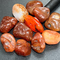 Large Carnelian Red Agate Crystal Tumbled Stones (By The Piece or Pound) | Home & Living > Home Decor > Home Accents > Rocks & Geodes | Wiccan Center
