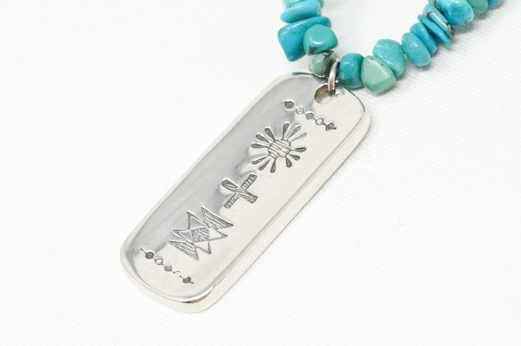 Vintage Designer Carolyn Pollack Relios Turquoise Bead Sterling Silver Necklace | Jewelry > Necklaces | Wiccan Center