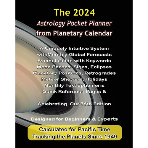 2024 Astrology Pocket Planner from Planetary Calendar: A Uniquely Intuitive System with Astrology Forecasts - Paperback | Books | Wiccan Center