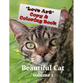 Love Art Copy & Coloring Book: Beautiful Cat - Paperback | Books | Wiccan Center