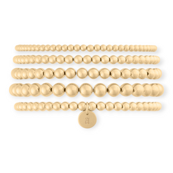 old english initial juno bracelet five stack (3+4+4+5+6mm) | | Wiccan Center