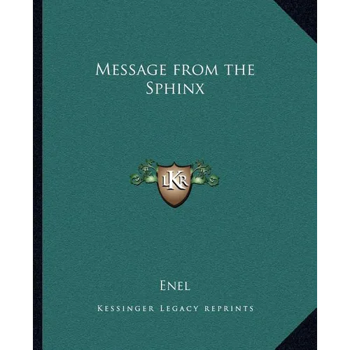 Message from the Sphinx - Paperback | Books | Wiccan Center