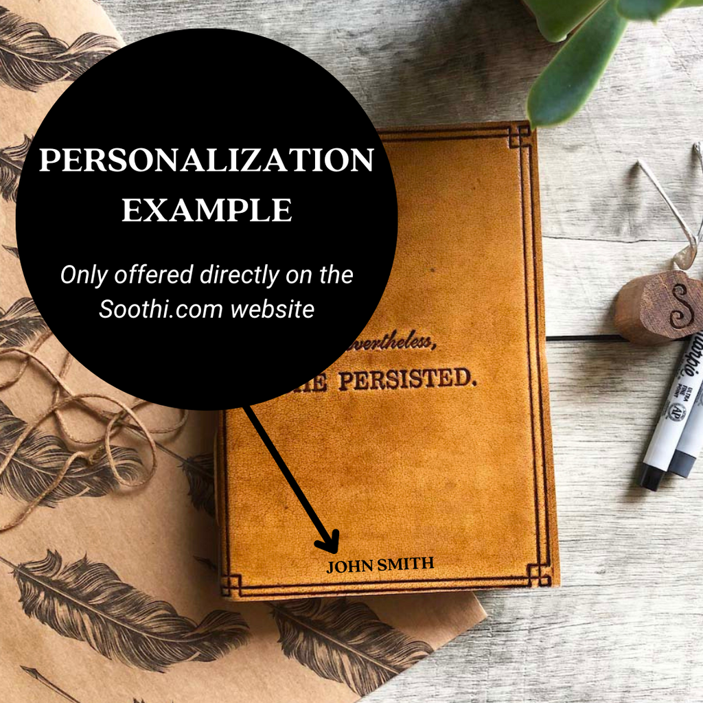 "Nevertheless, She Persisted" Leather Journal | Journal | Wiccan Center