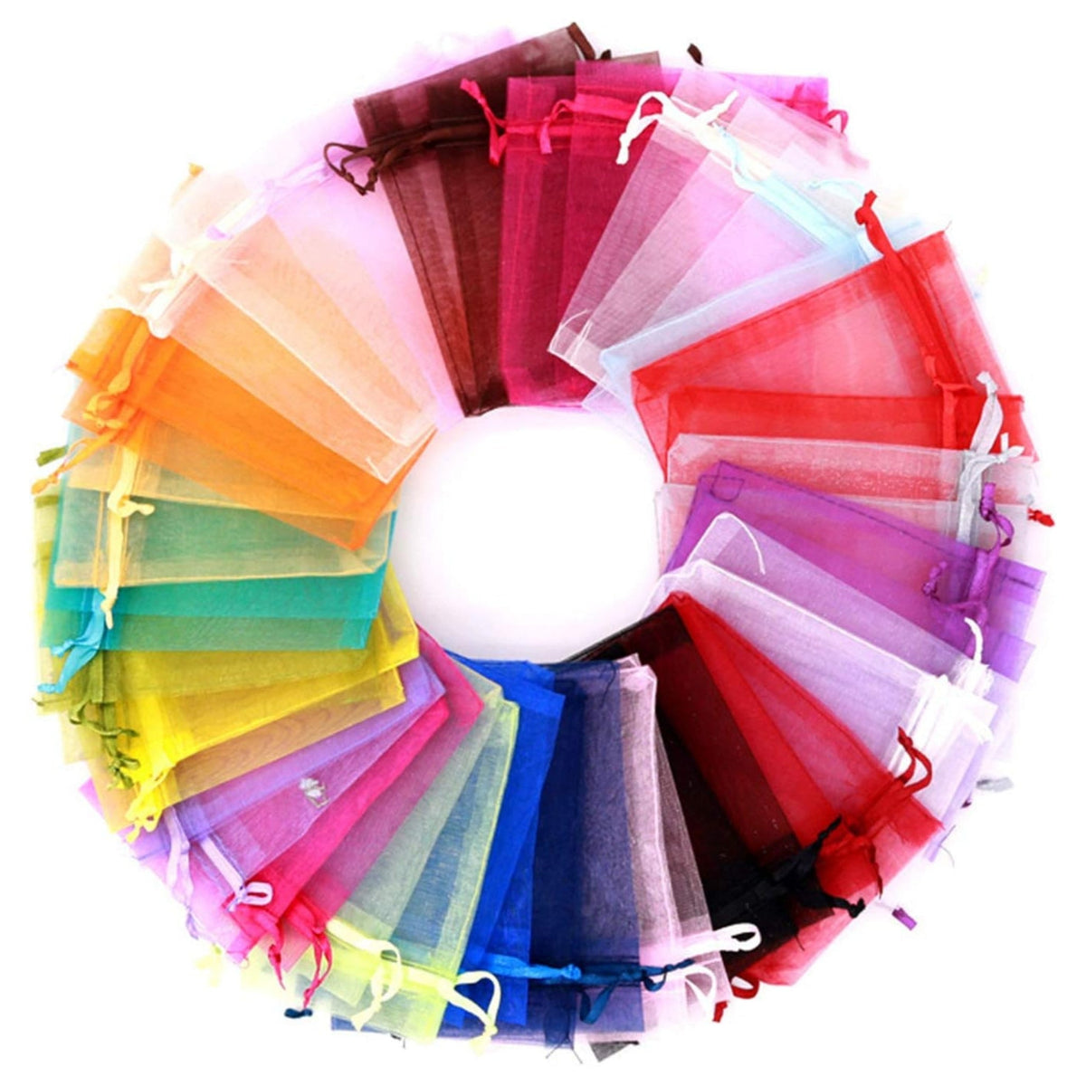 5x7 Organza Bags Mixed 10pk
