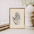 “Palmistry” Vintage Art Print | Home Decor | Wiccan Center