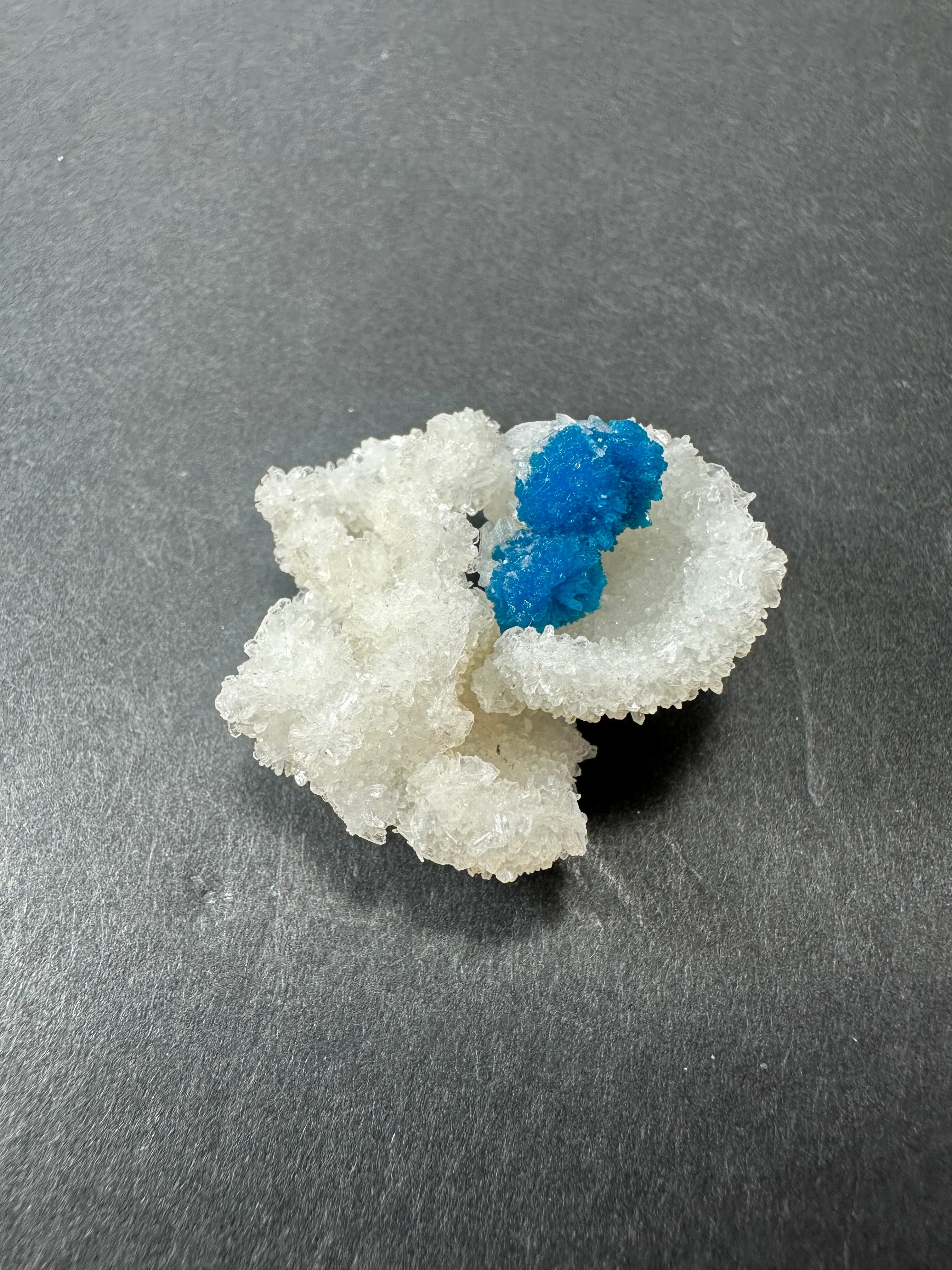 Cavansite Ball 'Floaters' on Stilbite MD | Minerals | Wiccan Center