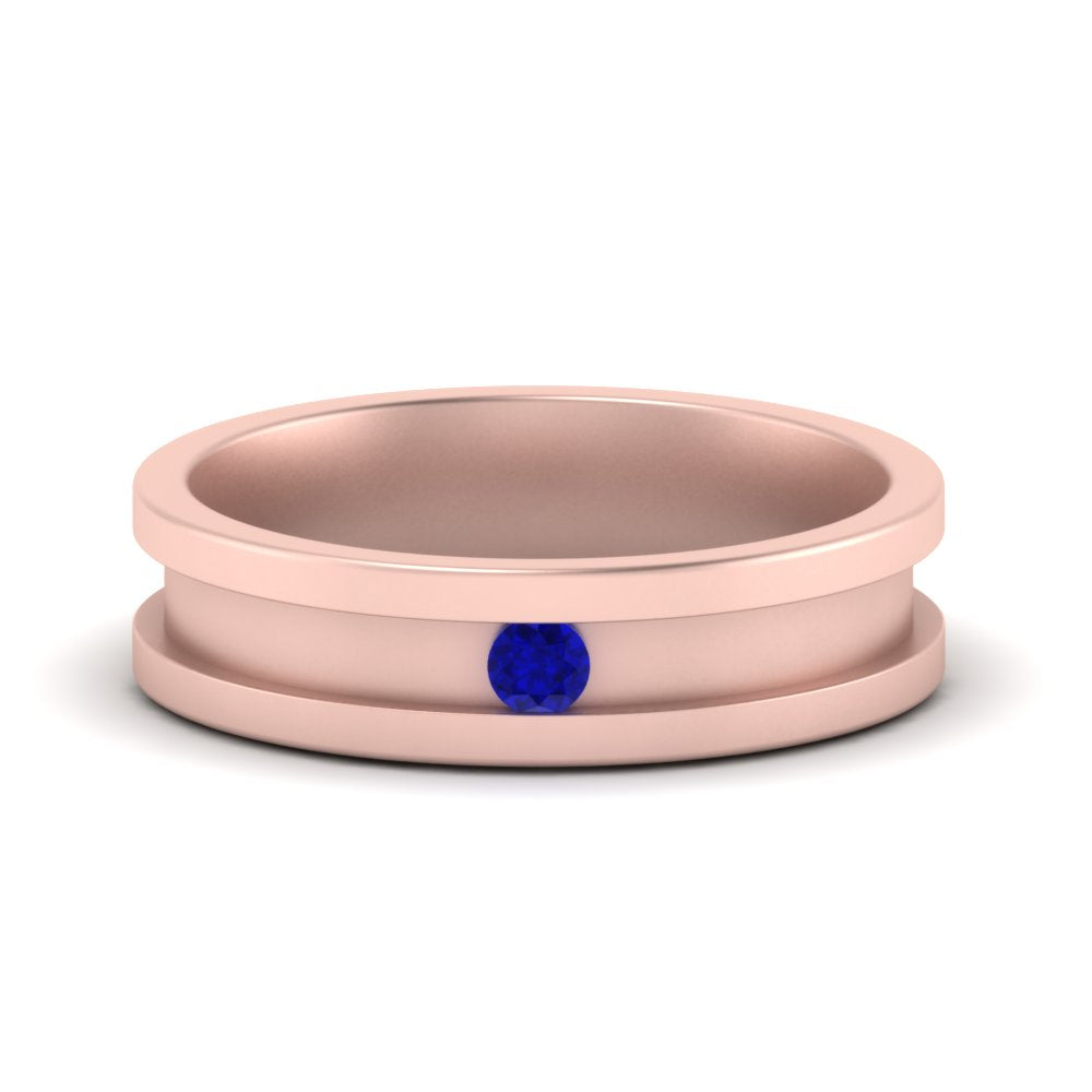 Single Stone Mens Promise Ring