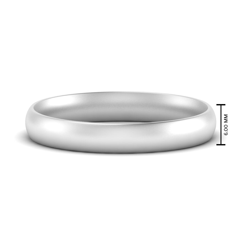 Comfort Fit Mens Wedding Band