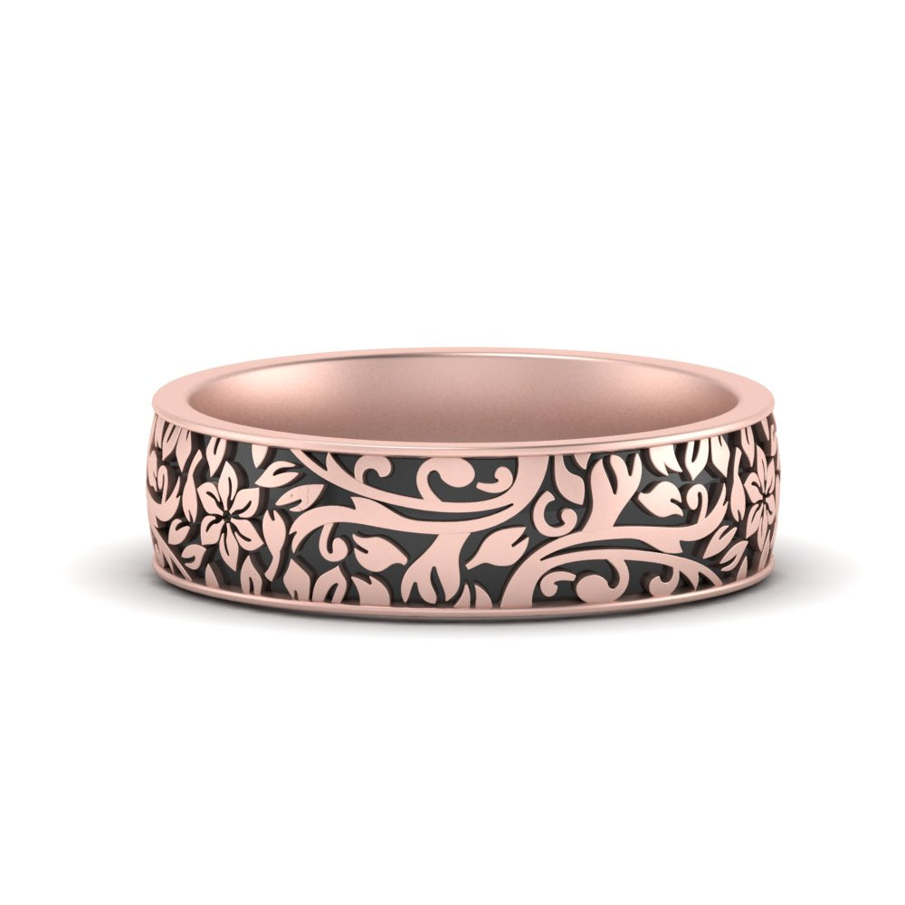 6 mm Mens Nature Inspired Comfort Fit Band