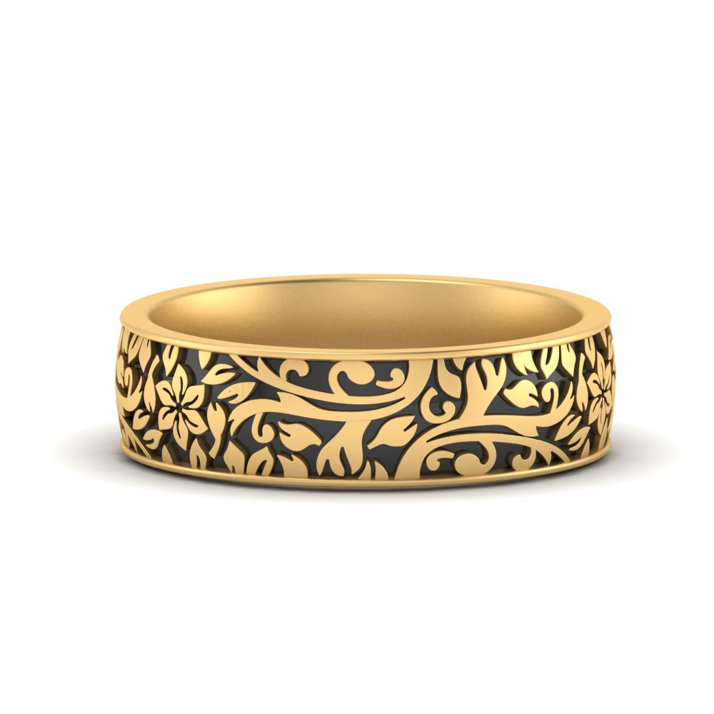 6 mm Mens Nature Inspired Comfort Fit Band
