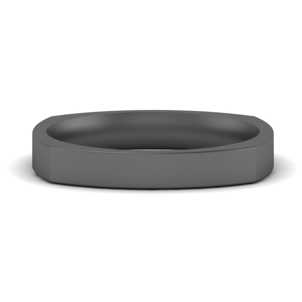 Square Comfort Fit Mens Wedding Band