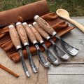 6-Piece Long Bent Gouge Set | Tool Sets | Wiccan Center