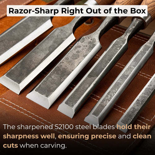 6-Piece Wood Carving Chisel Set | Tool Sets | Wiccan Center