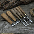 6-Piece Wood Carving Tool Set – Knives, Gouges & Chisels for Detail Work | Tool Sets | Wiccan Center