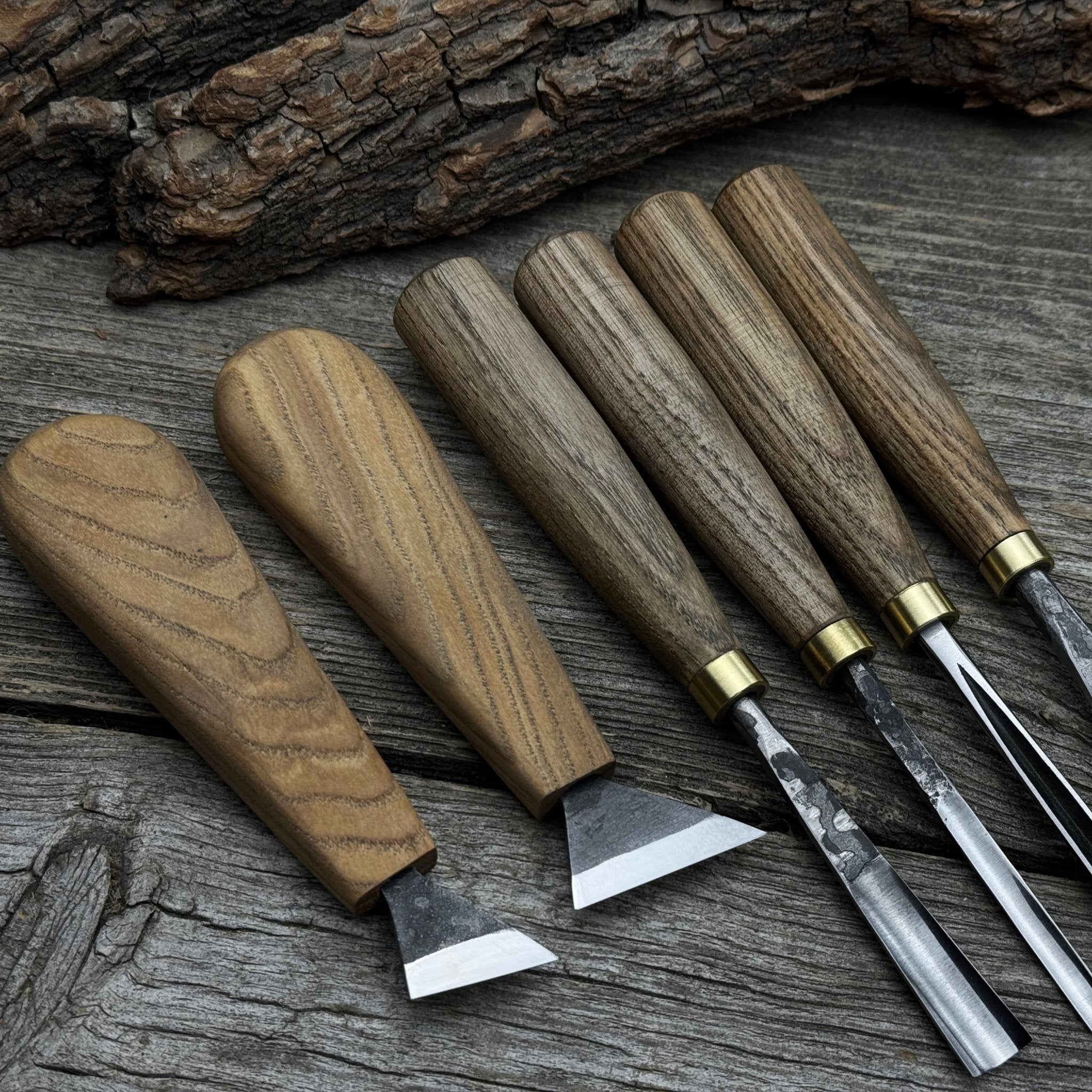6-Piece Wood Carving Tool Set – Knives, Gouges & Chisels for Detail Work | Tool Sets | Wiccan Center