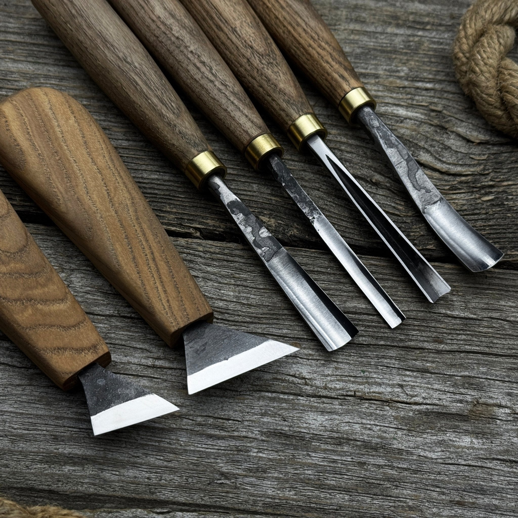 6-Piece Wood Carving Tool Set – Knives, Gouges & Chisels for Detail Work | Tool Sets | Wiccan Center