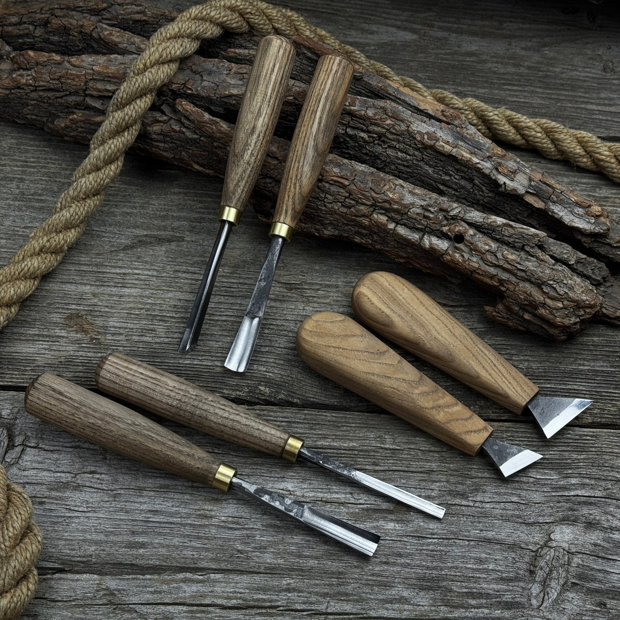 6-Piece Wood Carving Tool Set – Knives, Gouges & Chisels for Detail Work | Tool Sets | Wiccan Center
