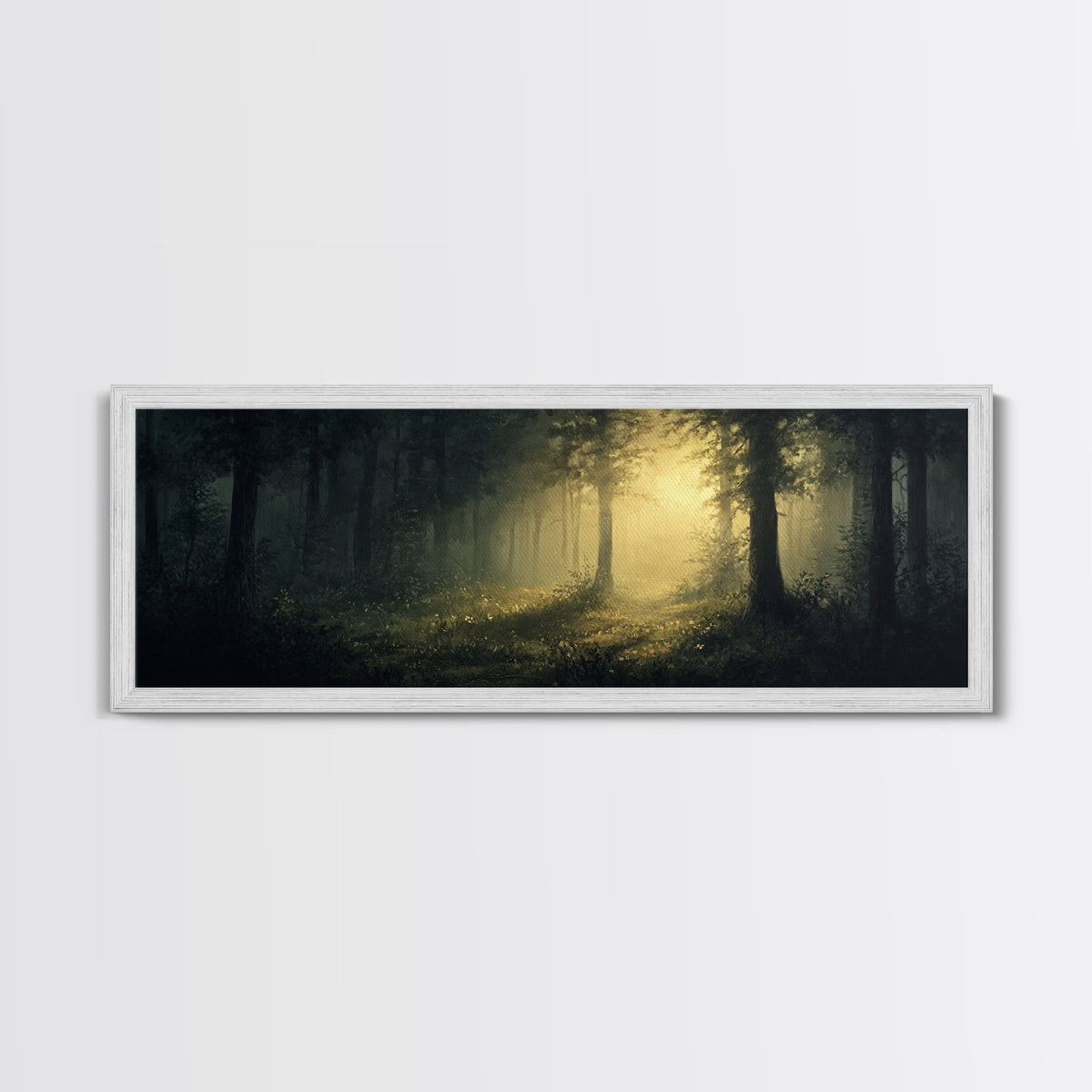 Mystical Forest Fantasy Wall Art, Canvas print, Fantasy Painting, Dark Fantasy Art, Mythical Fantasy Art, Panoramic Wall Decor | | Wiccan Center