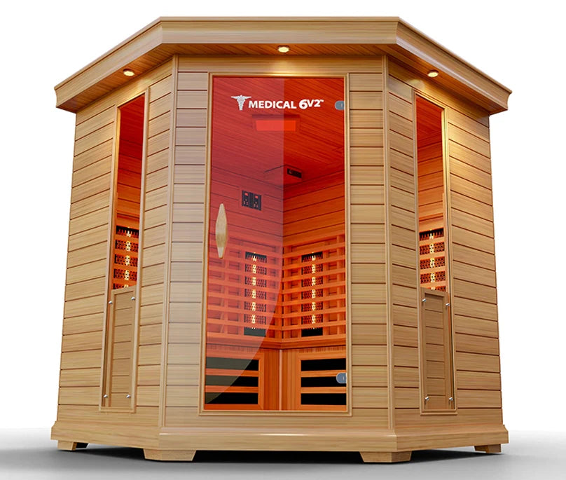6 Person Indoor Infrared Full Spectrum Sauna | Medical 6 Plus™ | Saunas | Wiccan Center