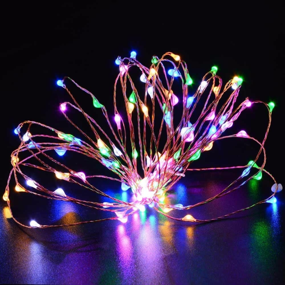 Silver Copper String Fairy Lights - Plug in | LED Lights | Wiccan Center