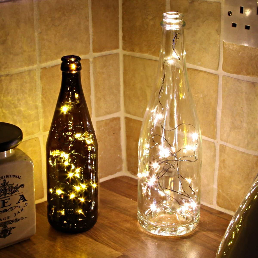 50 LED Silver Copper Fairy Lights - Battery Operated | | Wiccan Center