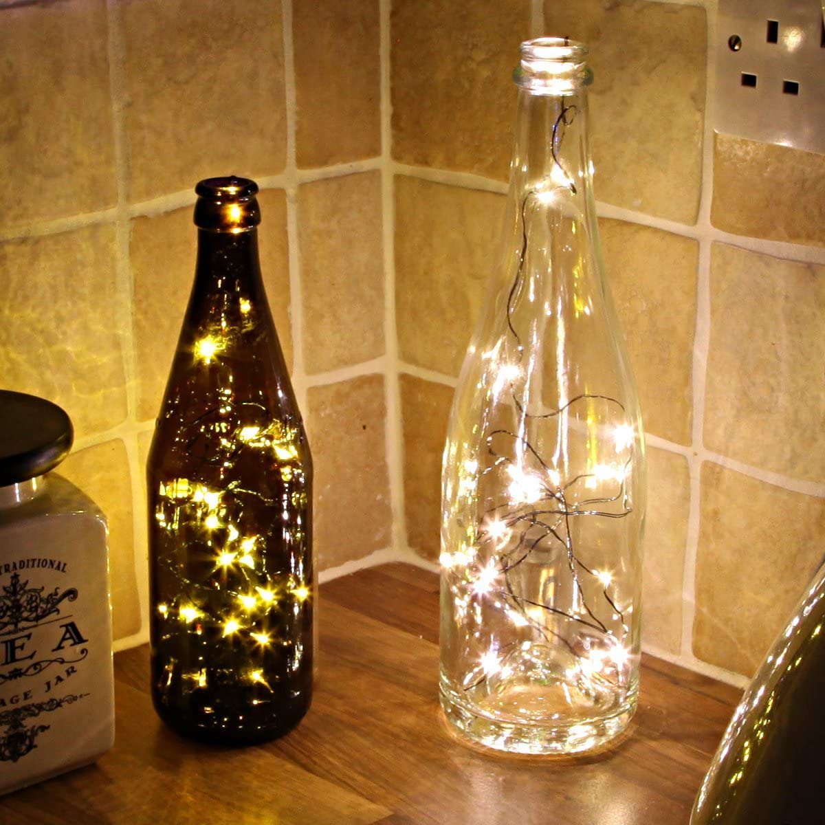 50 LED Silver Copper Fairy Lights - Battery Operated | | Wiccan Center