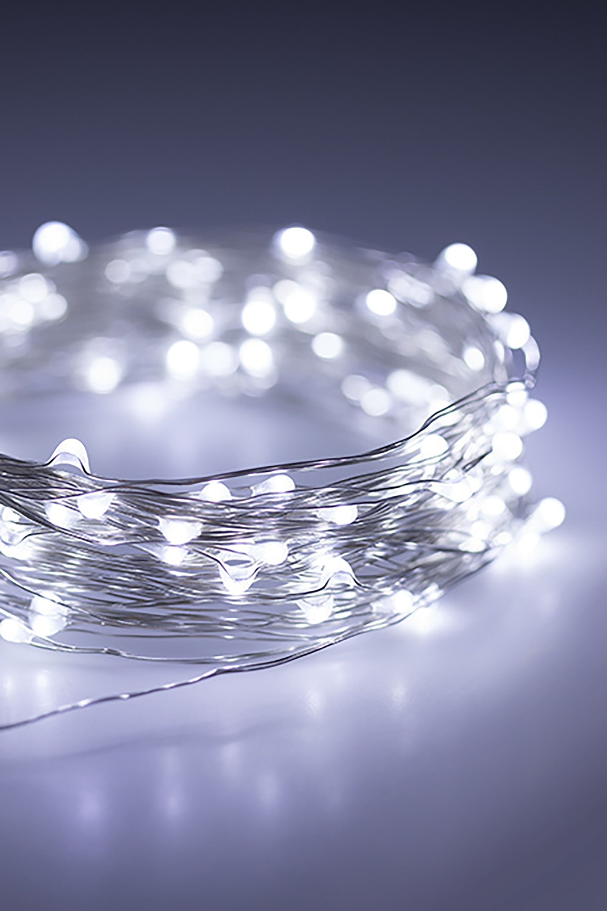 30 LED Silver Copper Fairy String Lights - Battery Operated | | Wiccan Center