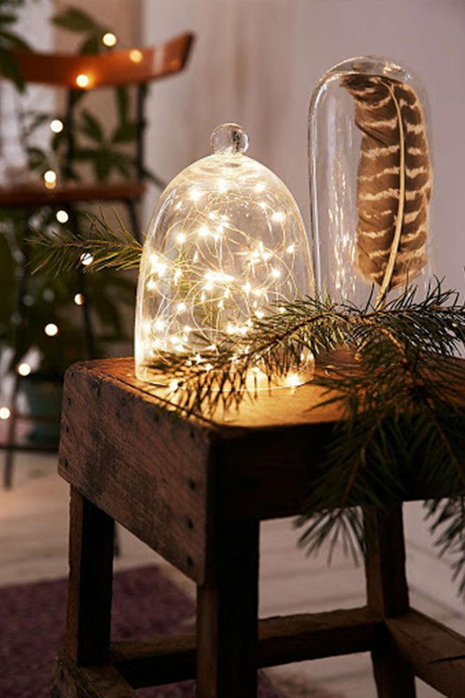 30 LED Silver Copper Fairy String Lights - Battery Operated | | Wiccan Center