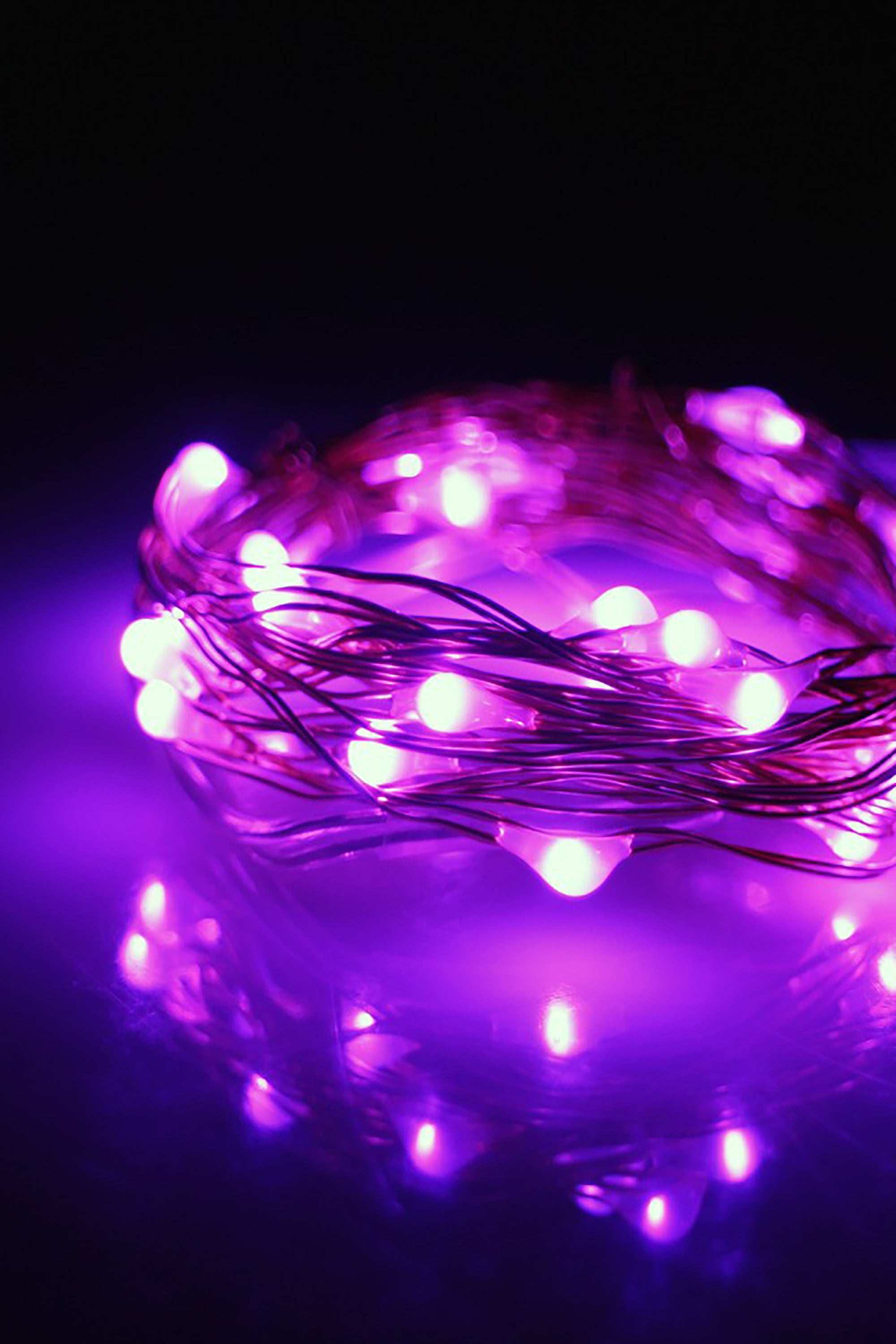 30 LED Silver Copper Fairy String Lights - Battery Operated | | Wiccan Center