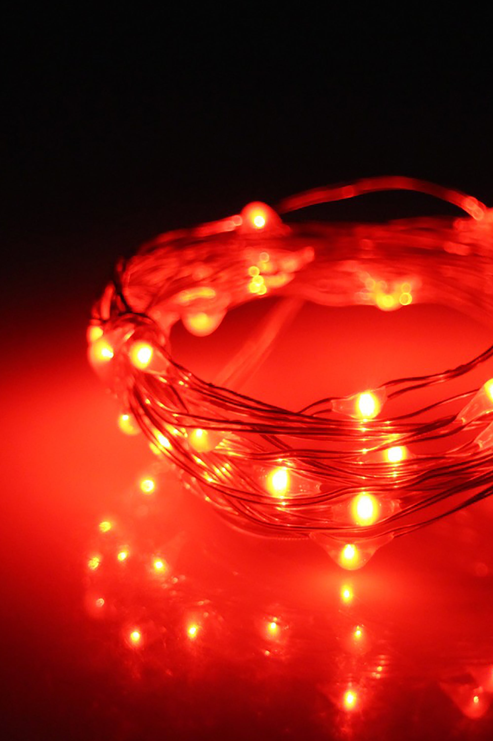 30 LED Silver Copper Fairy String Lights - Battery Operated | | Wiccan Center