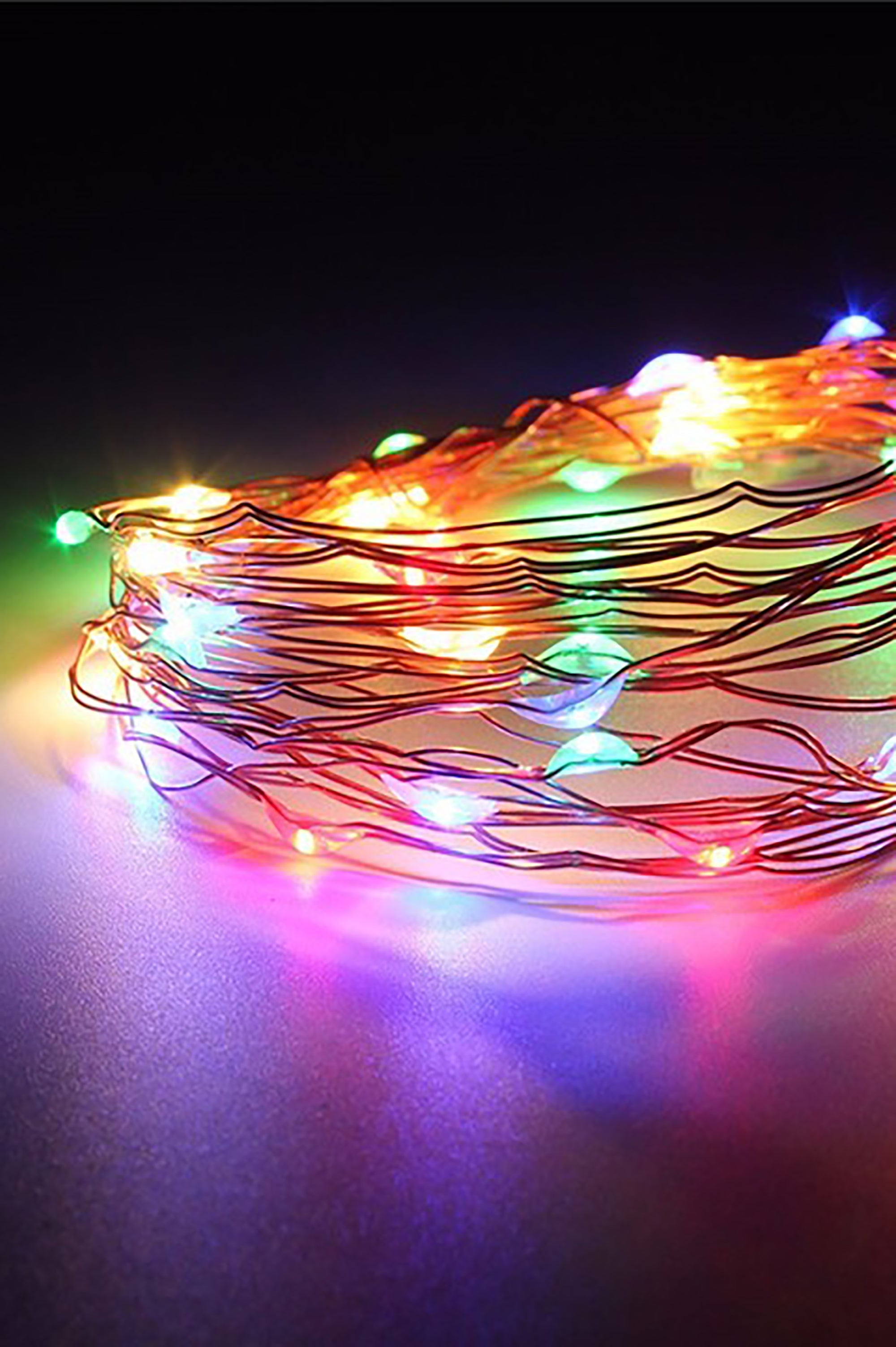 30 LED Silver Copper Fairy String Lights - Battery Operated | | Wiccan Center