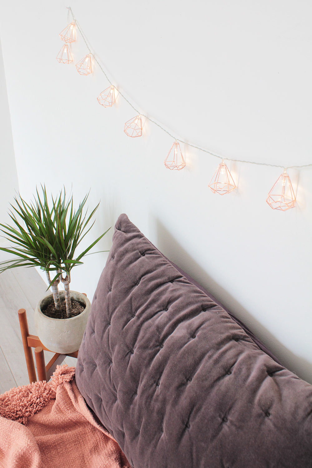 10 LED Rose Gold Diamond String Fairy Lights - Battery Operated | | Wiccan Center