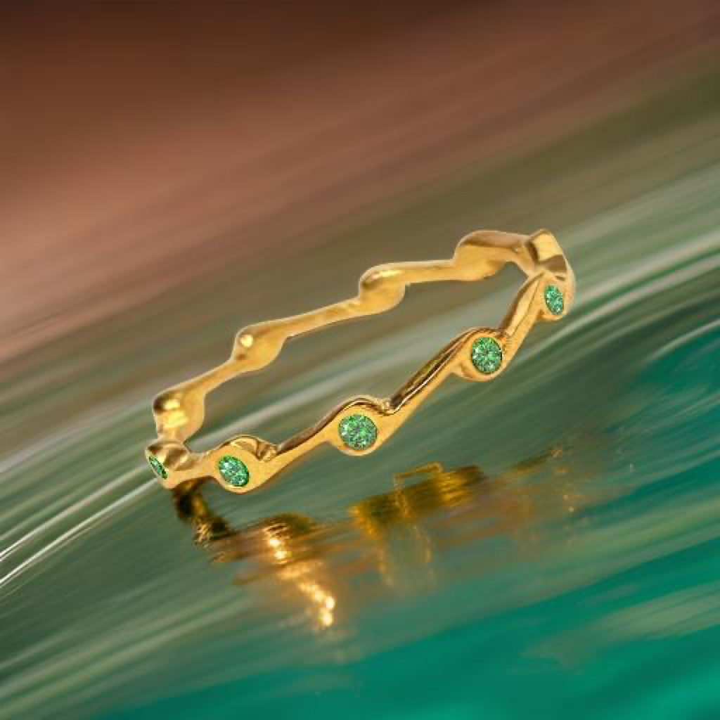 Peridot Birthstone Stacker Ring | Rings | Wiccan Center