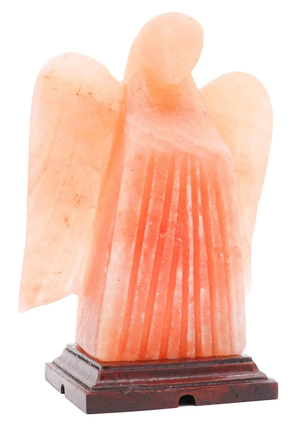 Himalayan Salt ANGEL Shaped Salt Lamp (7-8lb) | Lamp | Wiccan Center