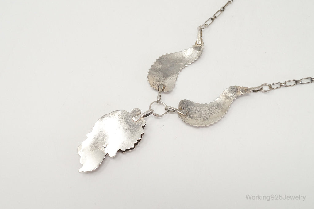 Vintage Native America F Handmade Feathers Design Sterling Silver Necklace | Jewelry > Necklaces > Pendants | Wiccan Center