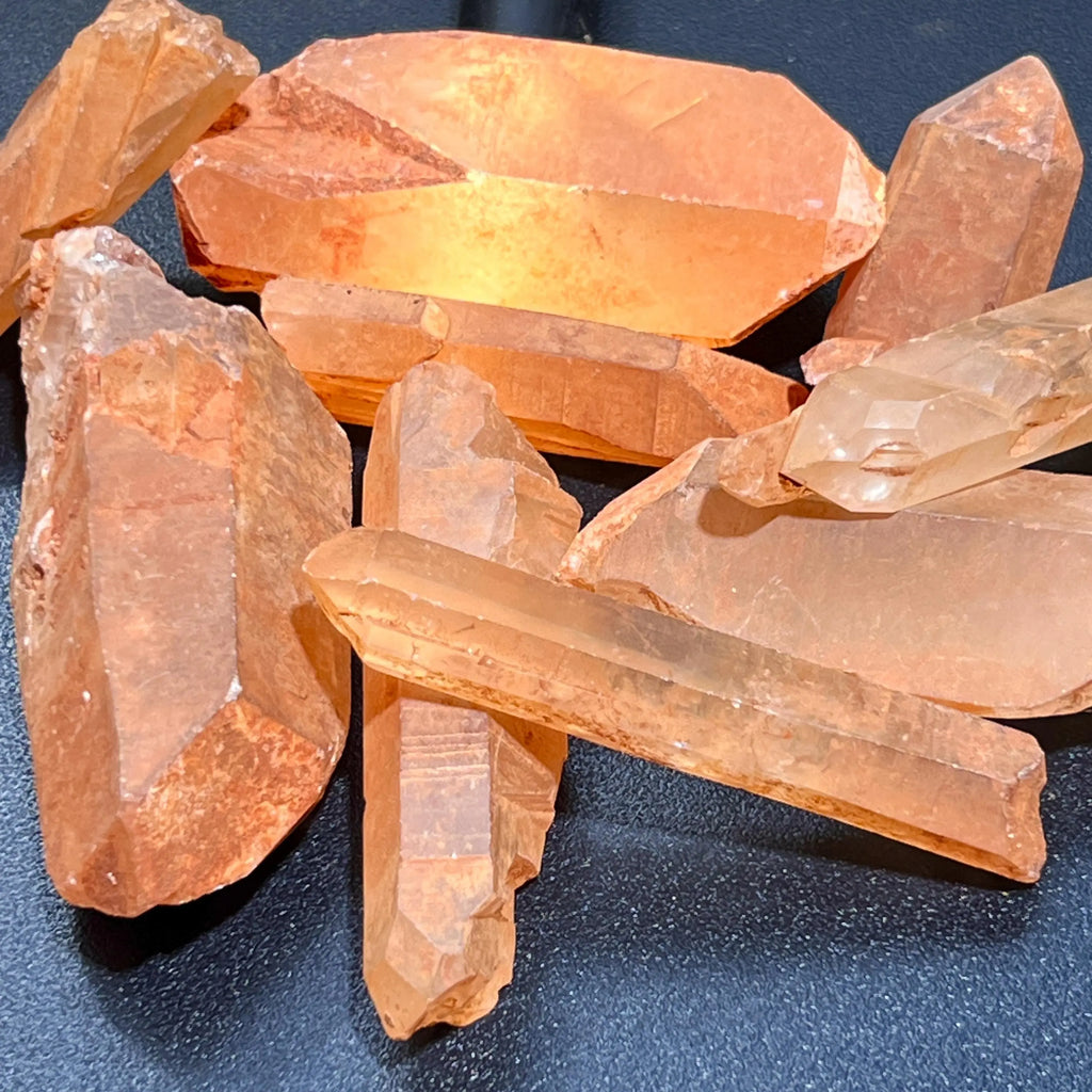 Large Tangerine Quartz Crystal Rough Raw Points (By The Piece or Pound) Wholesale | Home & Living > Home Decor > Home Accents > Rocks & Geodes | Wiccan Center