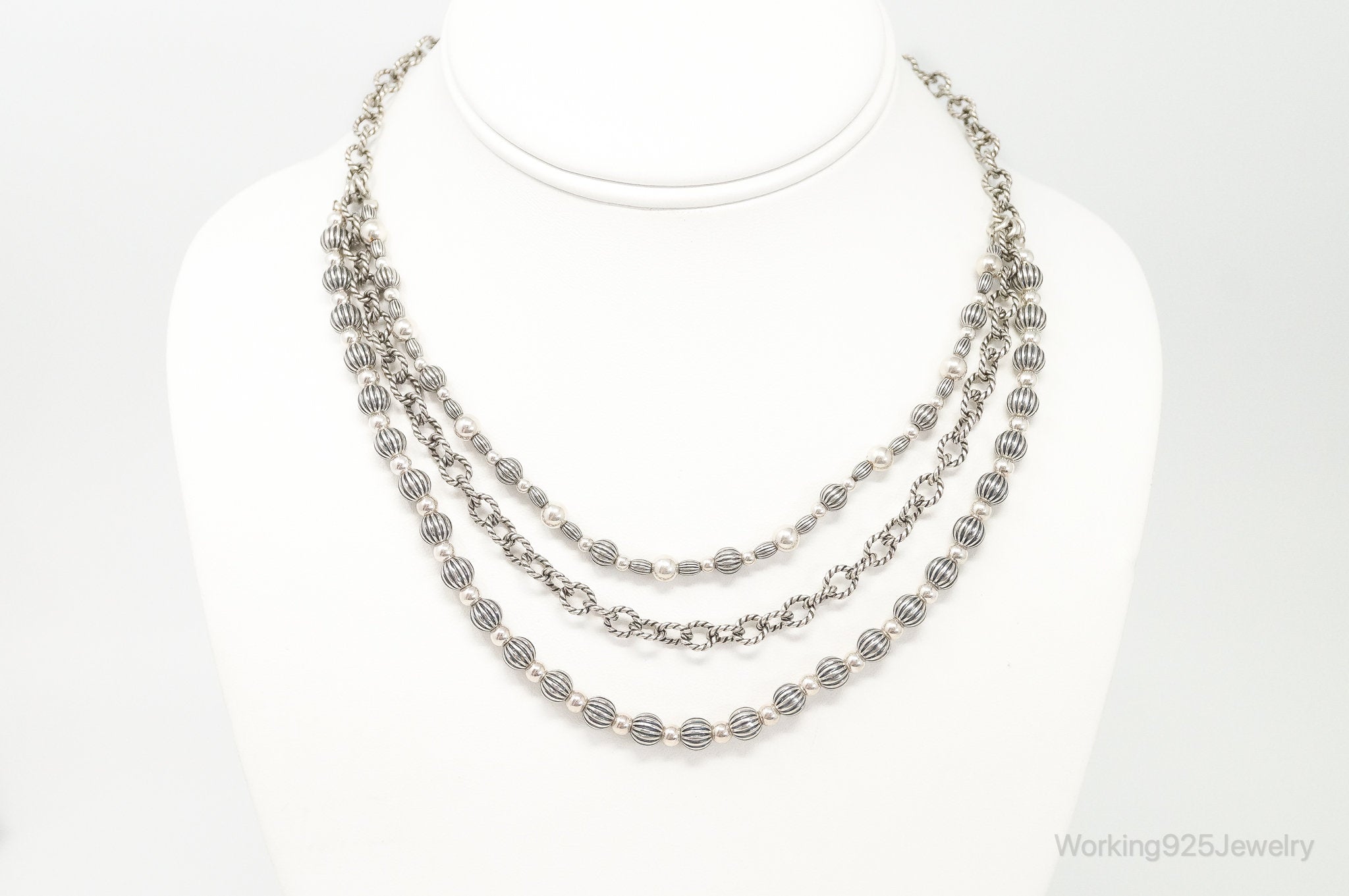 Southwestern Designer Carolyn Pollack Relios Bead Sterling Silver Necklace | Jewelry > Necklaces | Wiccan Center