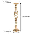 Table Candlesticks Gold Iron