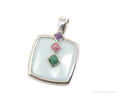 Designer Whitney Kelly Designs Multi Color Jade Sterling Silver Necklace Pendant | Jewelry > Necklaces > Pendants | Wiccan Center