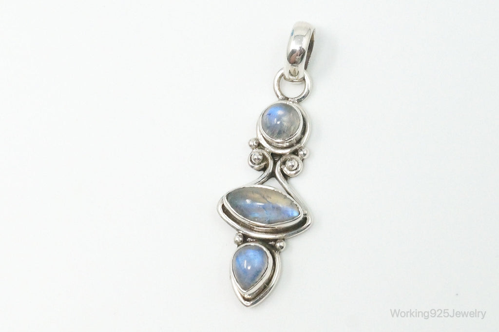 Large Vintage Moonstone Sterling Silver Necklace Pendant | Jewelry > Necklaces > Pendants | Wiccan Center