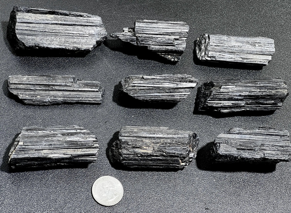 Large Black Tourmaline Crystals (1-3 Inches)(By The Piece Or Pound) Rough Raw Gemstone Home Decor | Home & Living > Home Decor > Home Accents > Rocks & Geodes | Wiccan Center