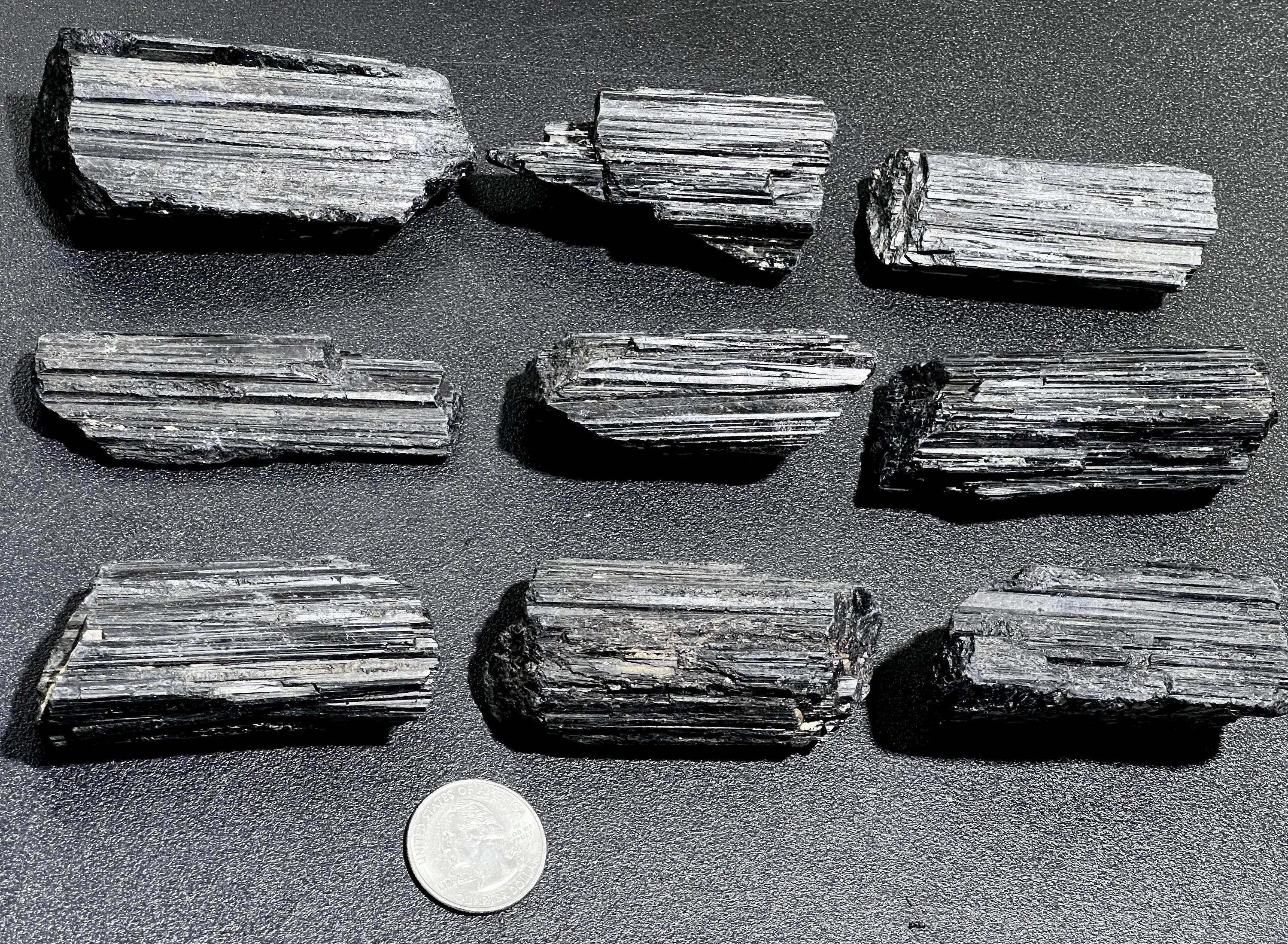 Large Black Tourmaline Crystals (1-3 Inches)(By The Piece Or Pound) Rough Raw Gemstone Home Decor | Home & Living > Home Decor > Home Accents > Rocks & Geodes | Wiccan Center