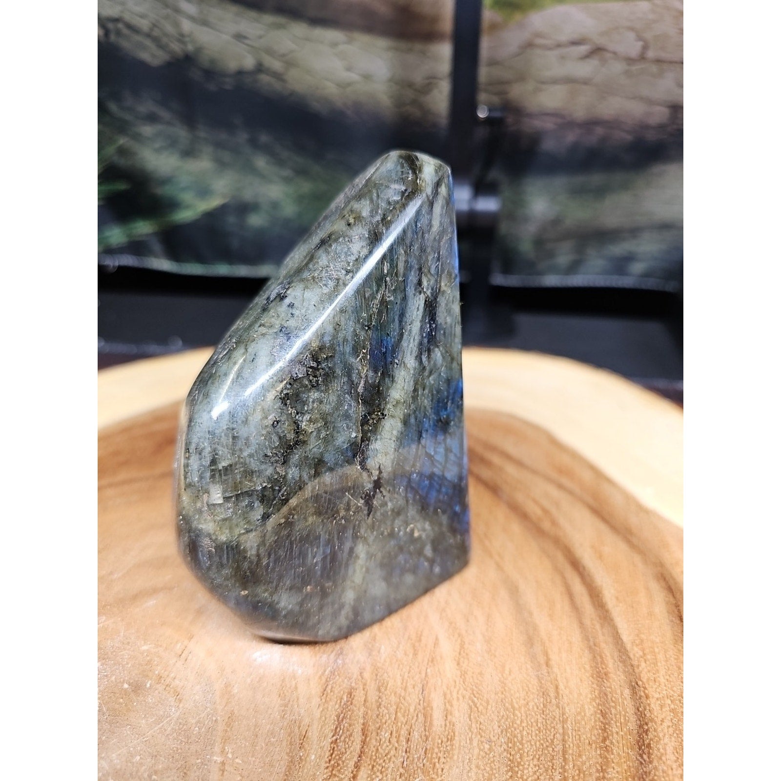 1.45LB 1Pcs Natural Rainbow Labradorite Crystal Spectrolite Stone