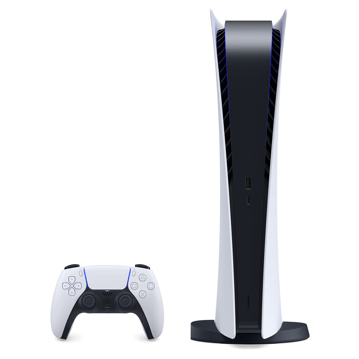 PS5 - Sony PlayStation 5 Digital Edition Gaming Console + Wireless Controller - 16GB GDDR6 RAM, 825GB SSD, 120Hz 8K Output, White (Used - Like New) | VIDEO_GAME_CONSOLE | Wiccan Center