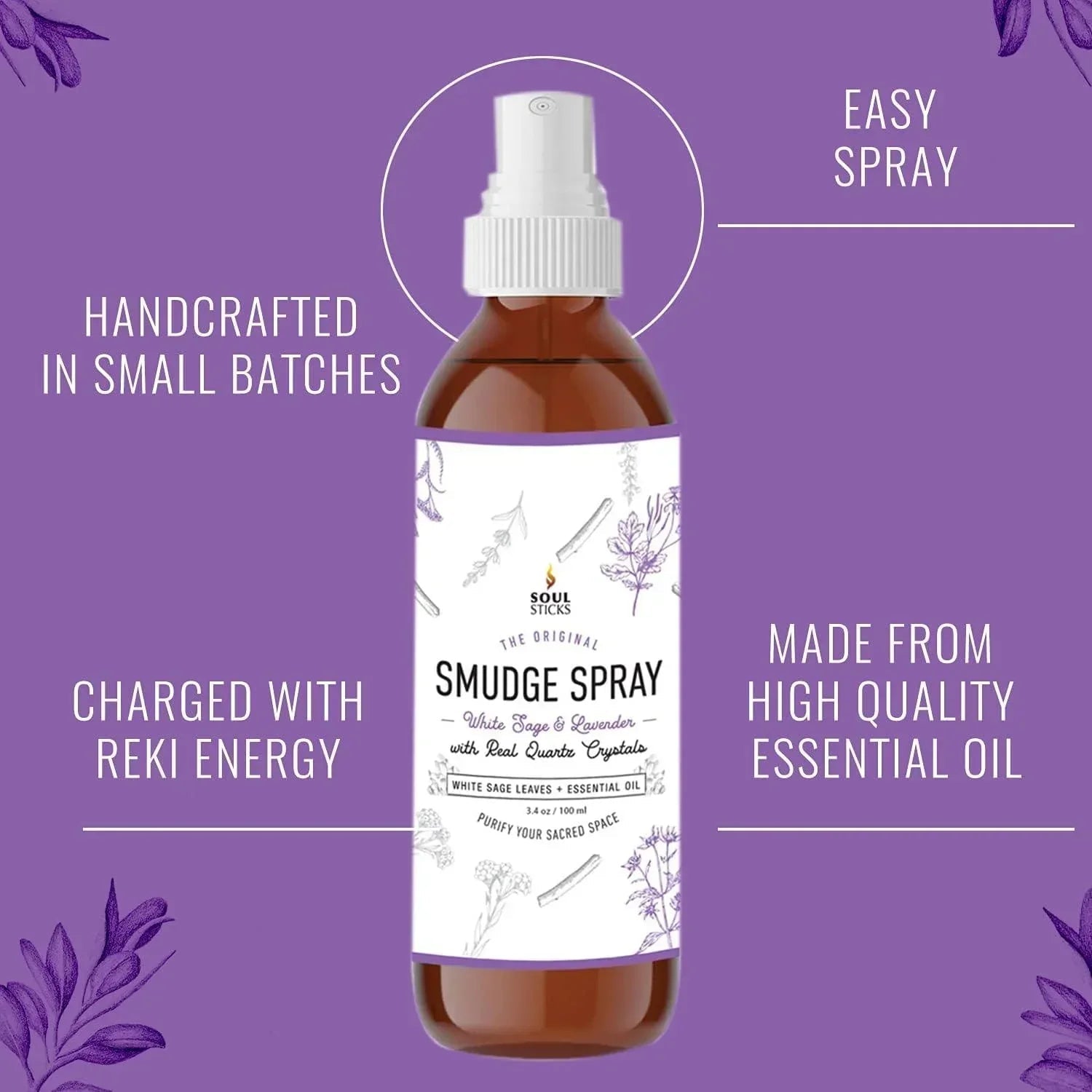 White Sage & Lavender Smudge Spray